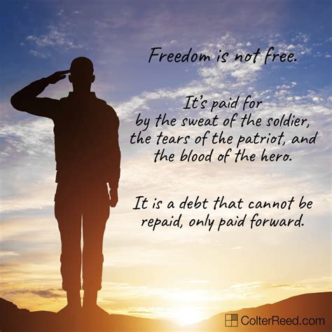Freedom Is Not Free Quote